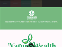 Tablet Screenshot of natureswealth.com